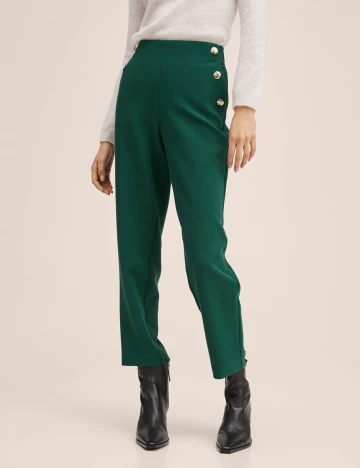 Pantaloni Mango, verde Verde