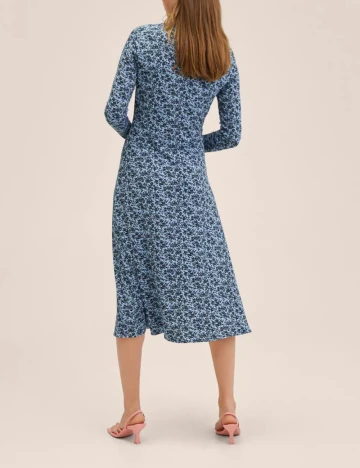 Rochie medie Mango, albastru