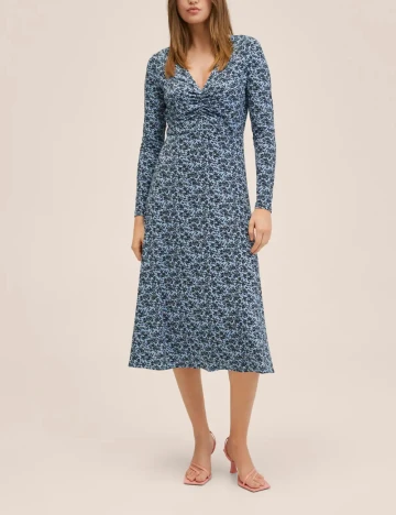 Rochie medie Mango, albastru