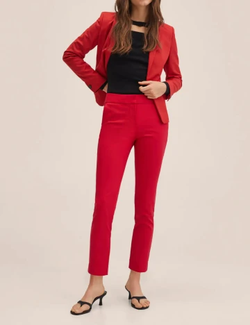 Pantaloni Mango, rosu