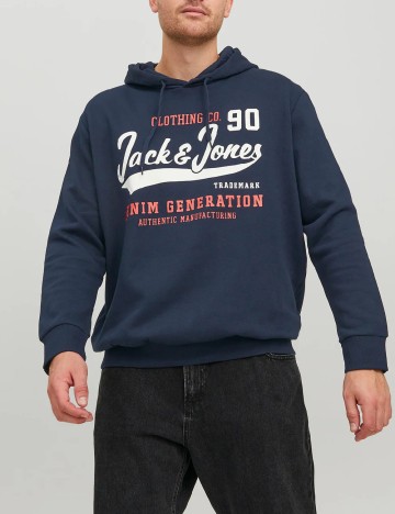 Hanorac Jack&Jones Plus Size Men, bleumarin