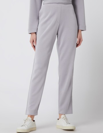S.Oliver Pantaloni Lunghi Donna – Vita Media, Gamba Dritta, Cotone Elasticizzato, Con Cintura