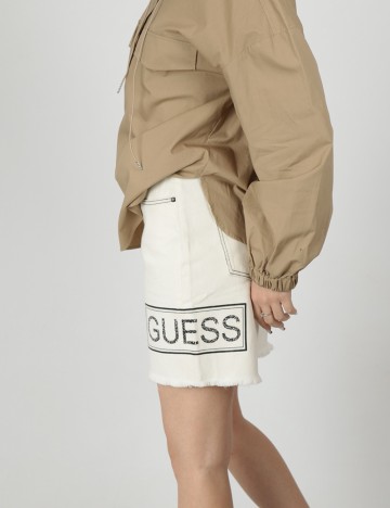 Pantaloni scurti Guess, ecru