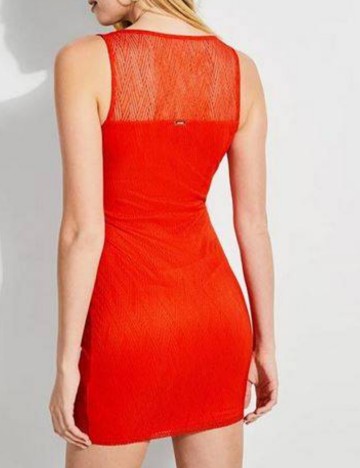 Rochie scurta Guess, rosu