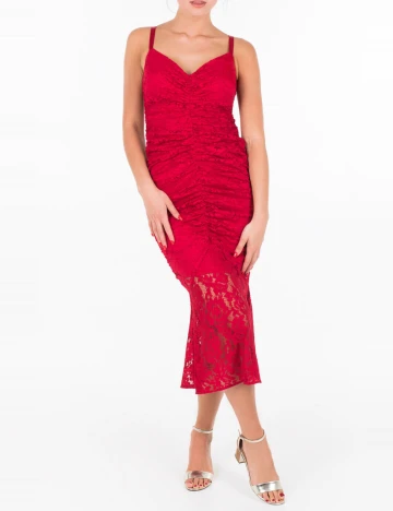 Rochie medie Marciano Guess, rosu