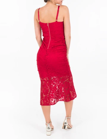 Rochie medie Marciano Guess, rosu