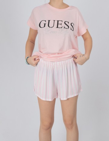 Pantaloni de pijama Guess, roz