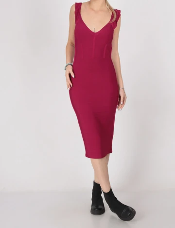 Rochie medie Marciano Guess, magenta