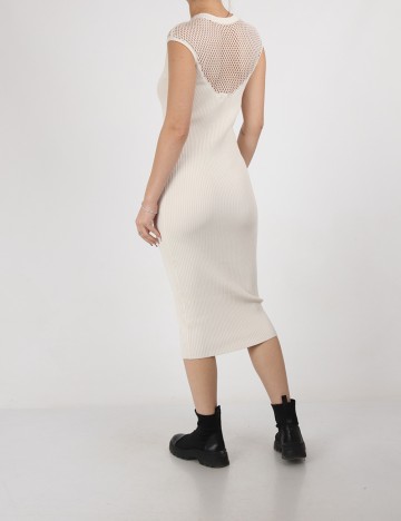Rochie medie Marciano Guess, ecru