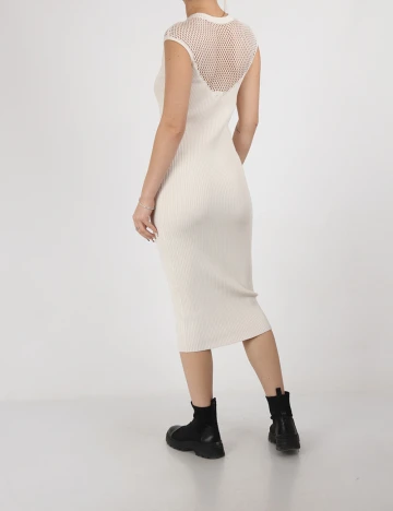Rochie medie Marciano Guess, ecru