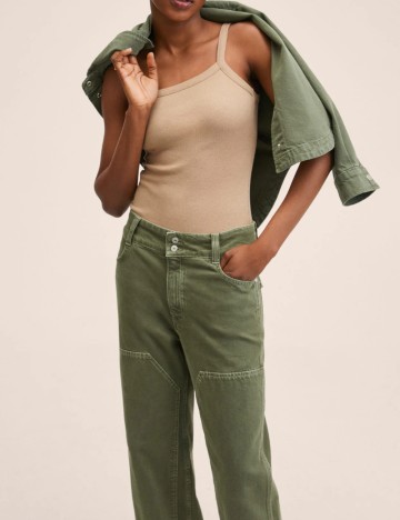 Blugi Mango, verde