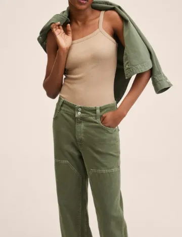 Blugi Mango, verde