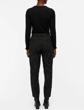 Pantaloni Object, negru Negru