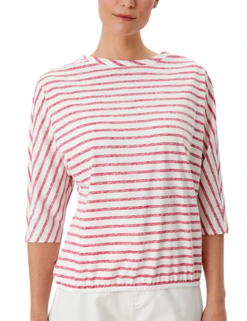 Bluza s.Oliver, alb/rosu