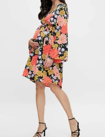 Rochie scurta Mamalicious, imprimeu floral