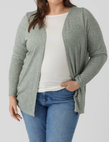 Cardigan Vero Moda Curve, verde