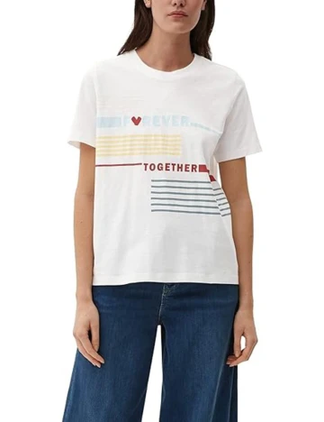 Tricou s.Oliver, alb