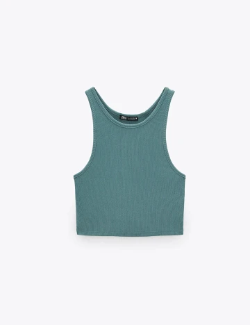 Top Zara, verde