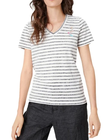 Tricou s.Oliver, alb Alb