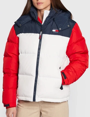 Geaca Tommy Jeans, mix culori