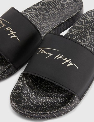 Slapi Tommy Hilfiger, negru