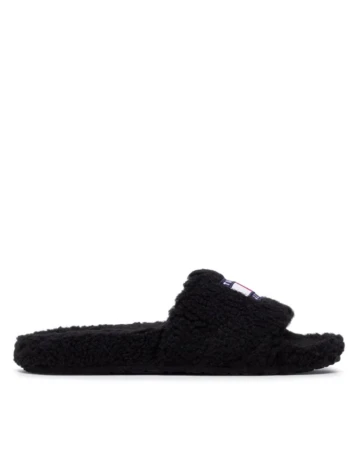 Papuci de Casa Tommy Jeans, negru