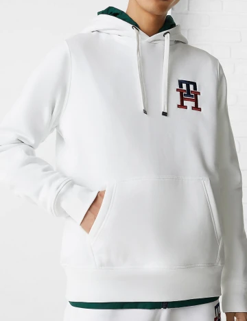 Hanorac Tommy Hilfiger, alb