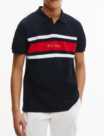 Tricou Tommy Hilfiger, bleumarin Albastru