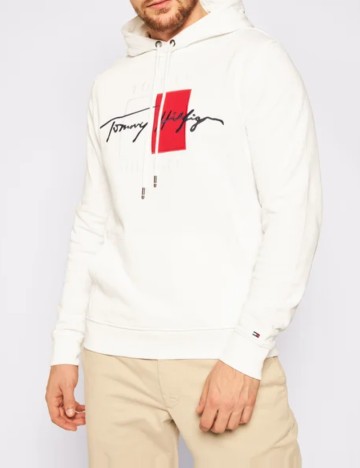Hanorac Tommy Hilfiger, alb