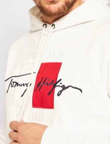 Hanorac Tommy Hilfiger, alb