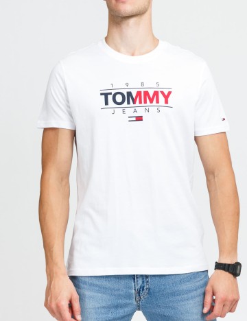 Tricou Tommy Jeans, alb
