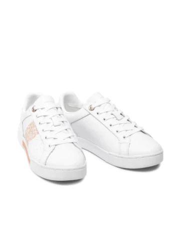 Adidasi Tommy Hilfiger, alb Alb