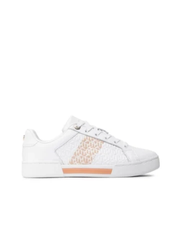 Adidasi Tommy Hilfiger, alb Alb