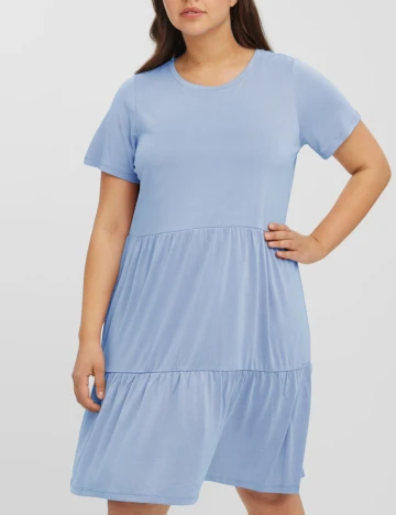 Rochie scurta Vero Moda Curve, bleu