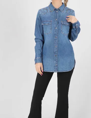 Camasa Guess, bleumarin