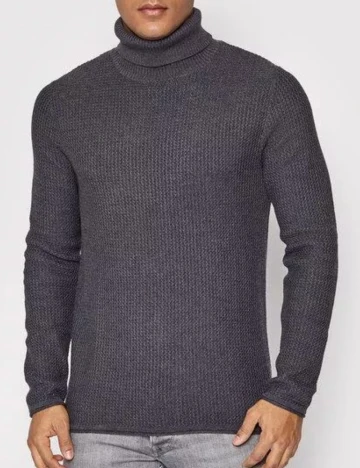 Pulover Jack&Jones, gri petrol