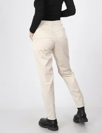 Pantaloni Guess, crem Crem