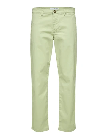 Pantaloni Selected, verde deschis Verde