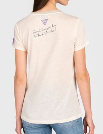 Tricou Guess, crem