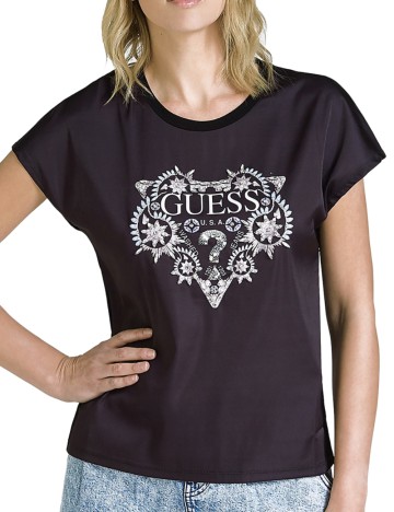 
						Tricou Guess, negru