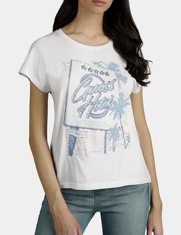 Tricou Guess, alb
