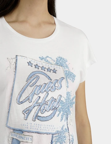 Tricou Guess, alb