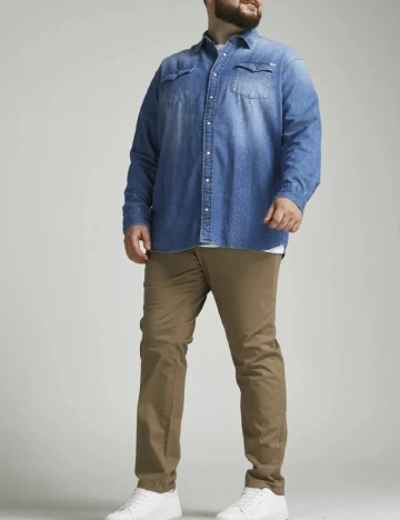 Pantaloni Jack&Jones Plus Size Men, maro deschis Maro