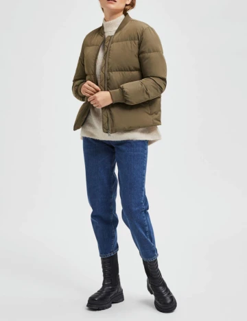 Geaca Selected Femme, kaki
