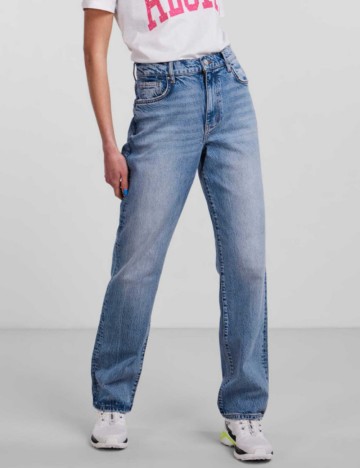 Blugi Pieces, albastru