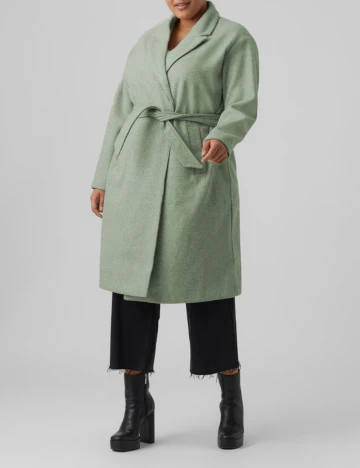 Palton Vero Moda Curve, verde