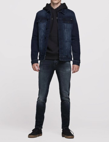 Blugi Jack&Jones, bleumarin inchis