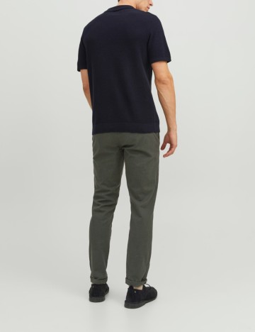 Pantaloni Jack&Jones, verde inchis