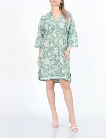 Rochie scurta Indiska, verde Verde