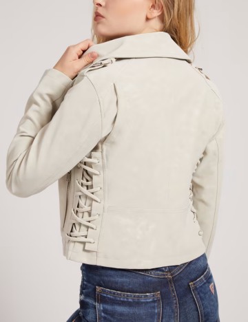 Geaca Guess, ecru
